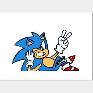 Blue Hedgehog Posters and Art